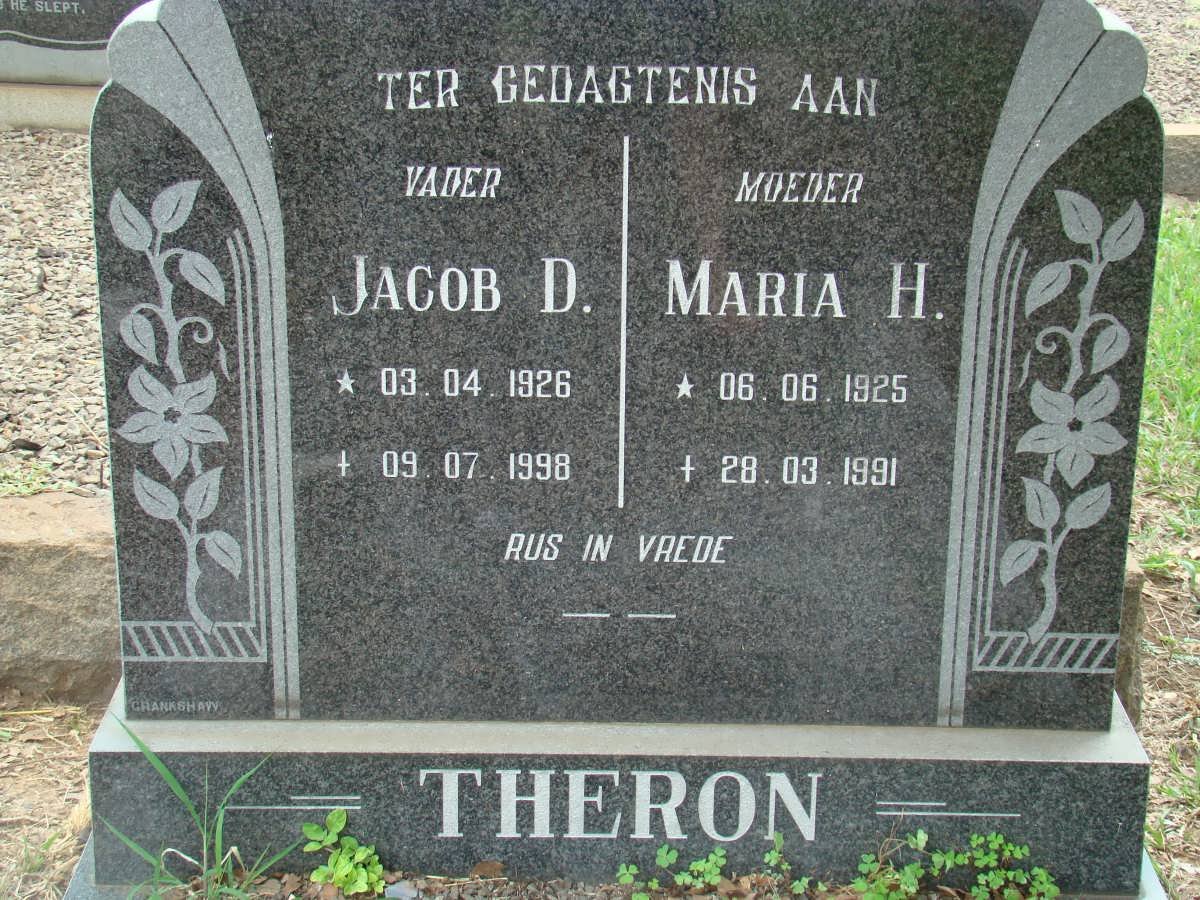 THERON Jacob D. 1926-1998 &amp; Maria H. 1925-1991