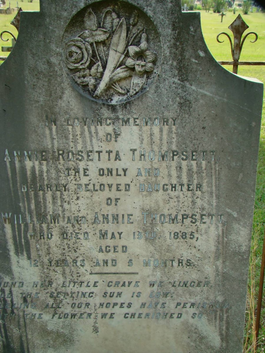 THOMPSETT Annie Rosetta -1885