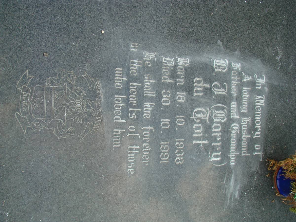 TOIT B.J., du 1938-1991