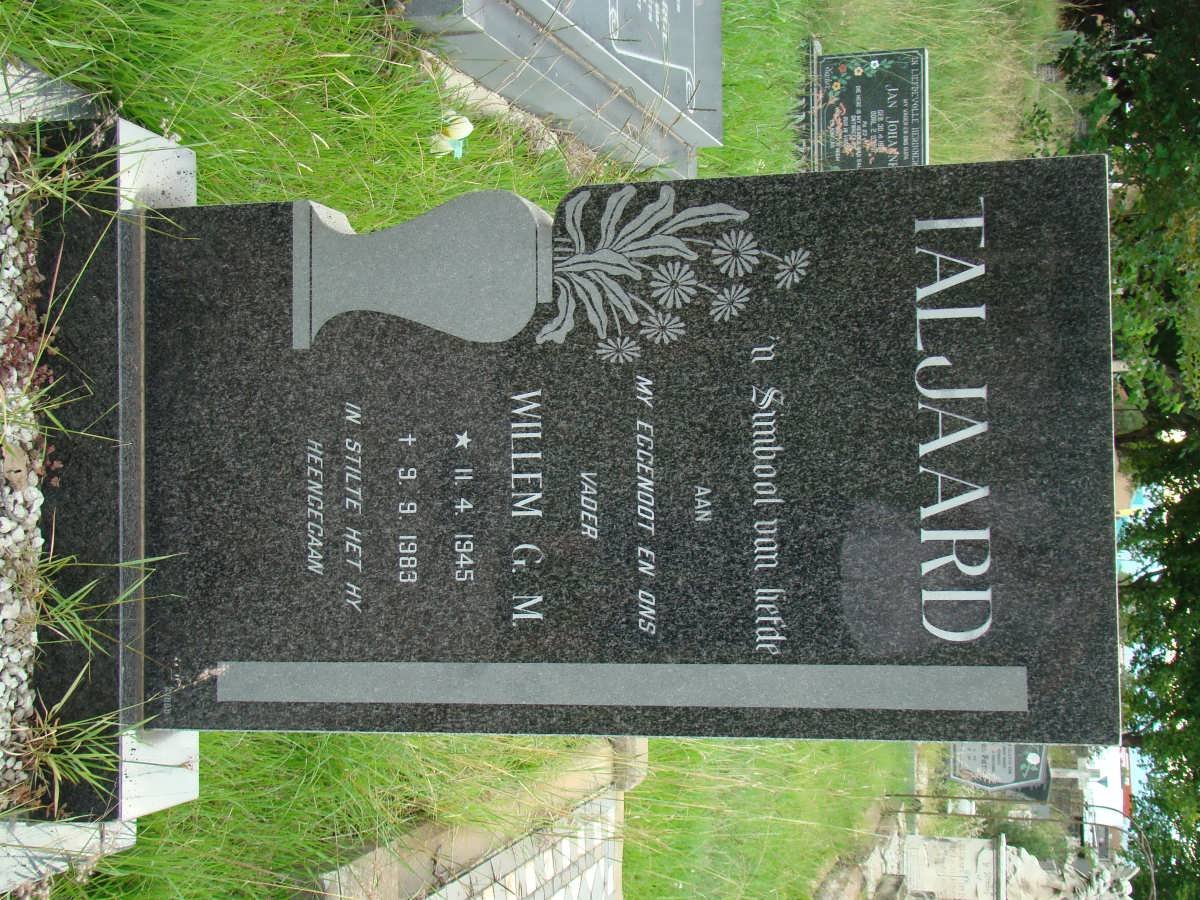 TALJAARD Willem G.M. 1945-1983