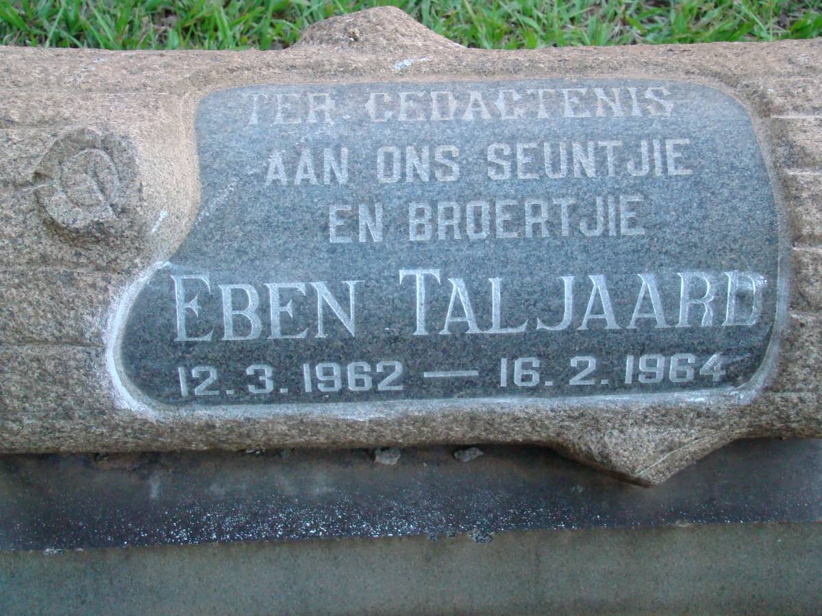 TALJAARD Eben 1962-1964