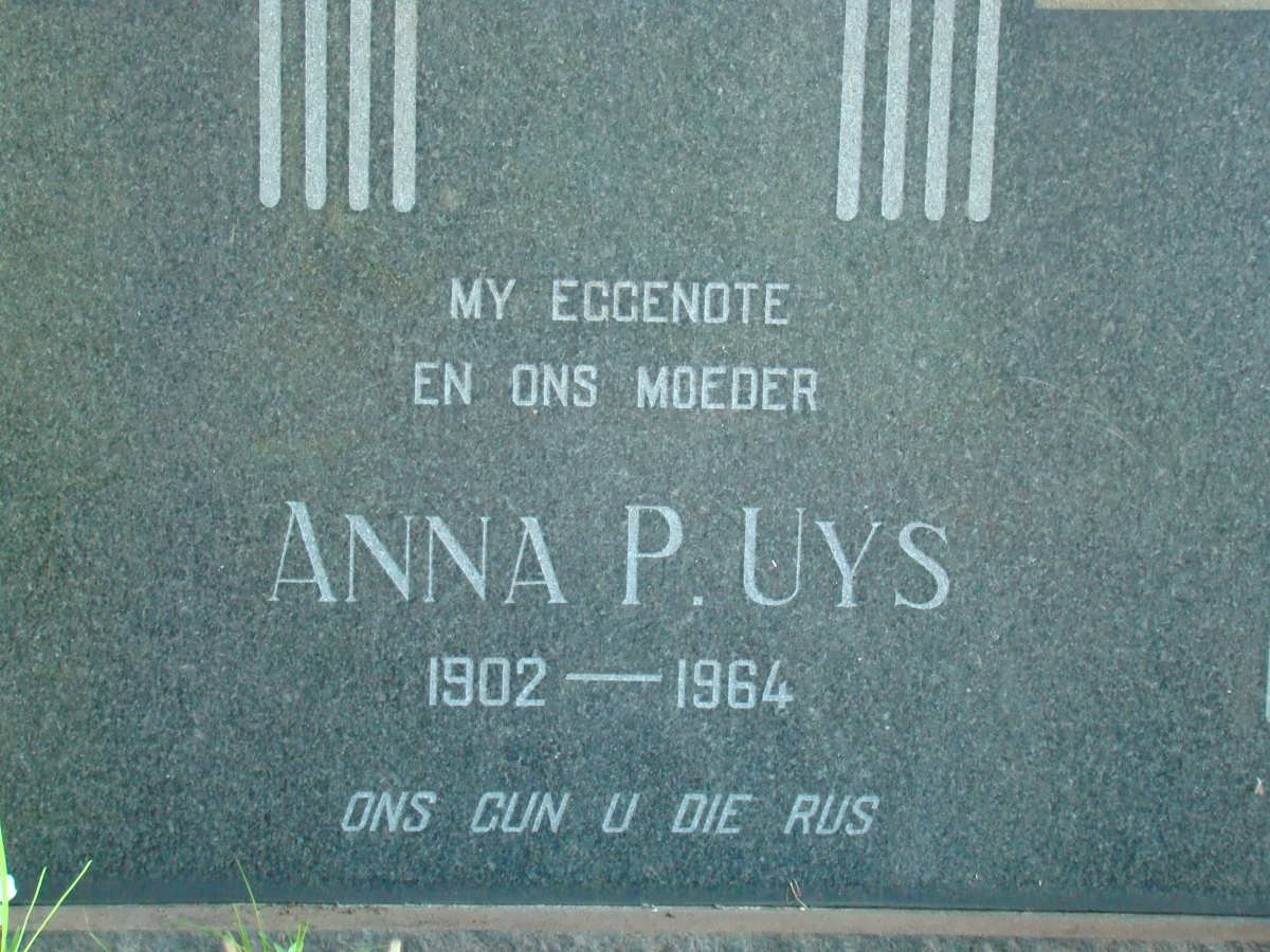 UYS Anna P. 1902-1964