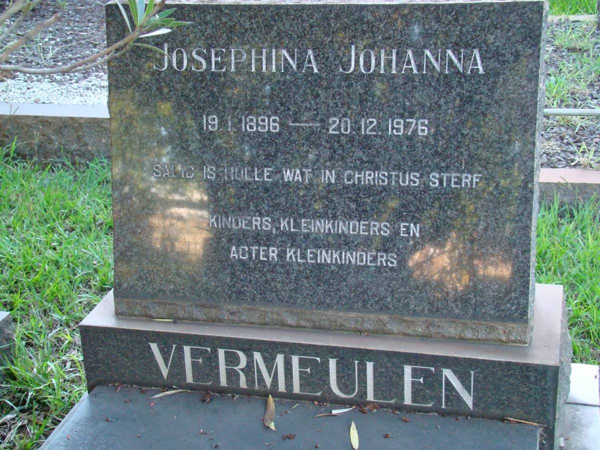 VERMEULEN Josephina Johanna 1896-1976