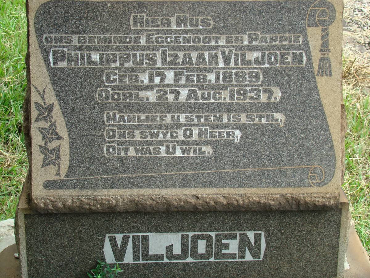VILJOEN Philippus Izaak 1889-1937