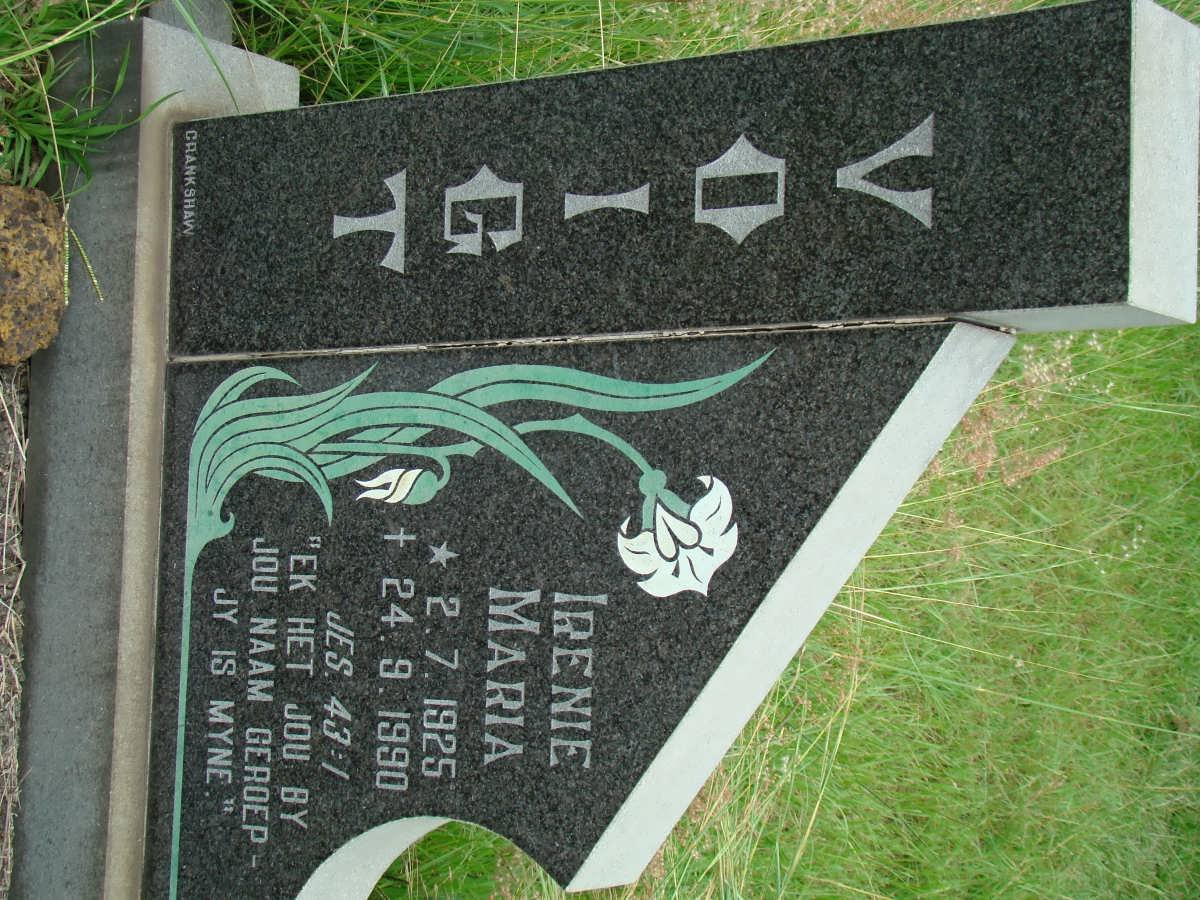 VOIGT Irenie Maria 1925-1990