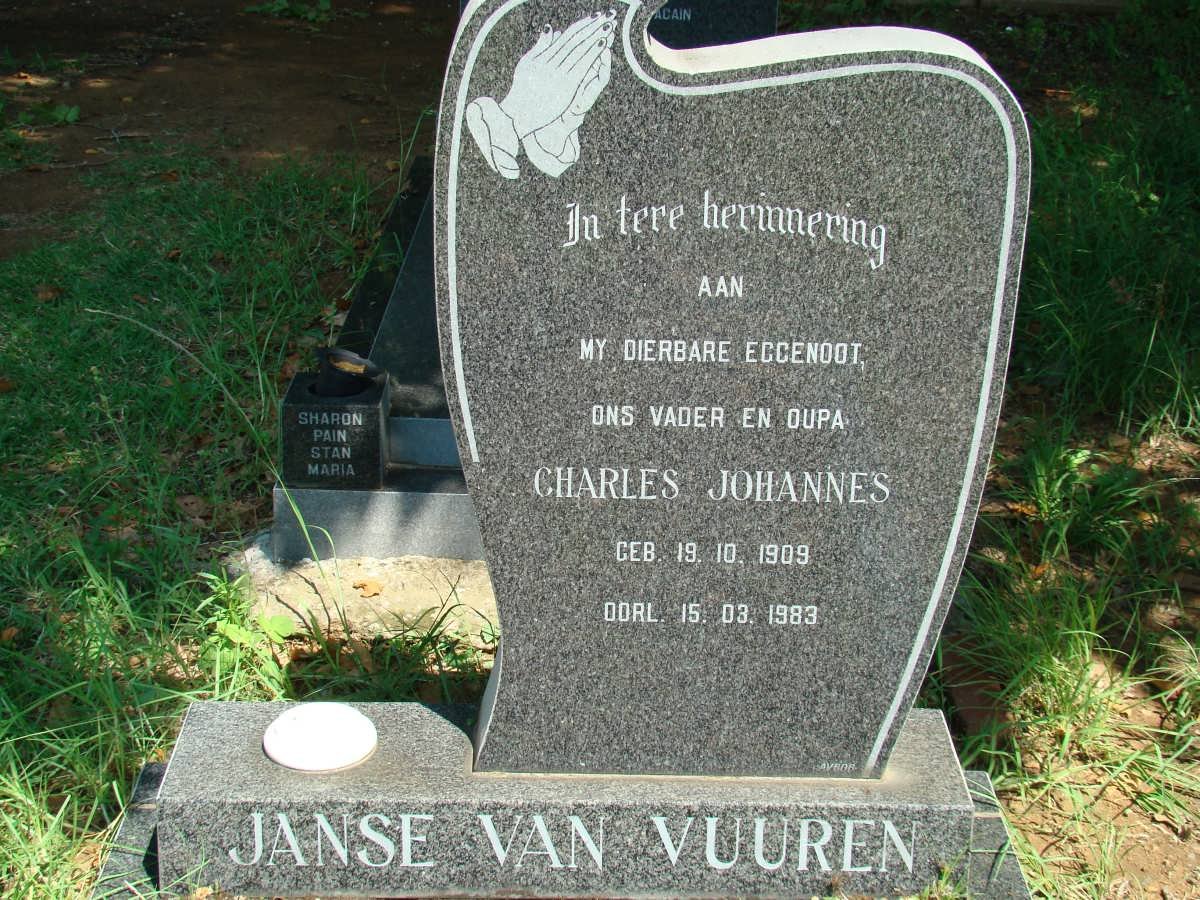 VUUREN Charles Johannes, Janse van 1909-1983