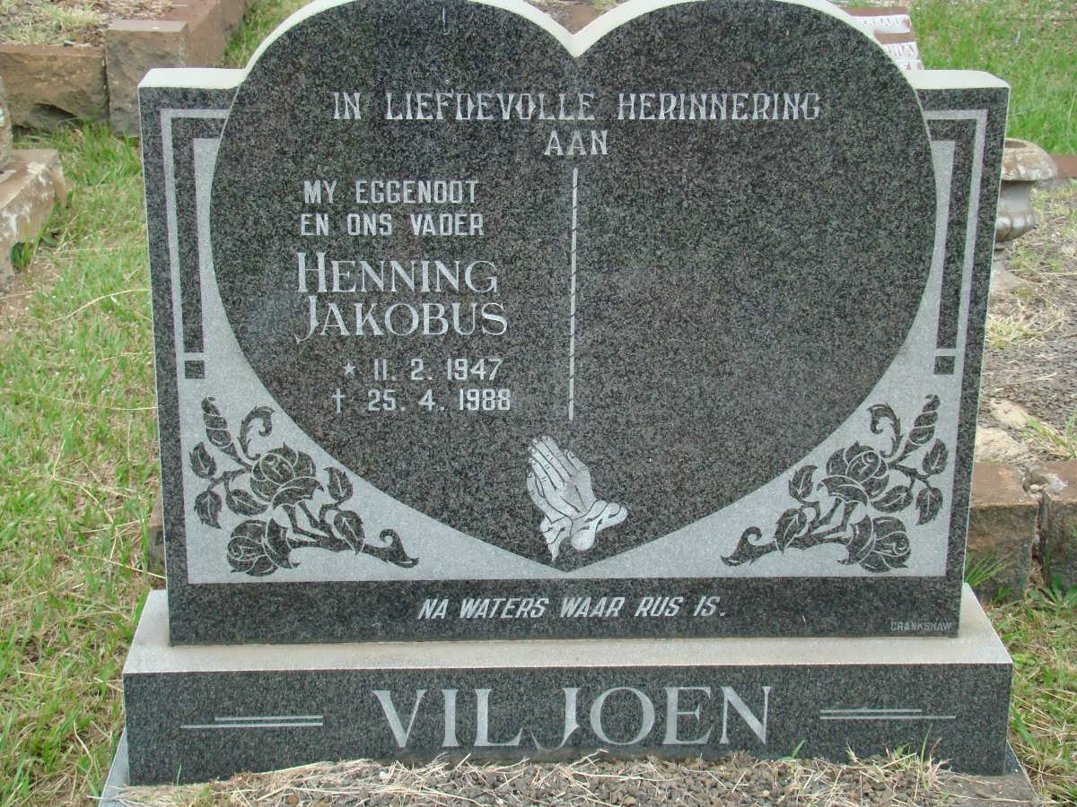 VILJOEN Henning Jakobus 1947-1988