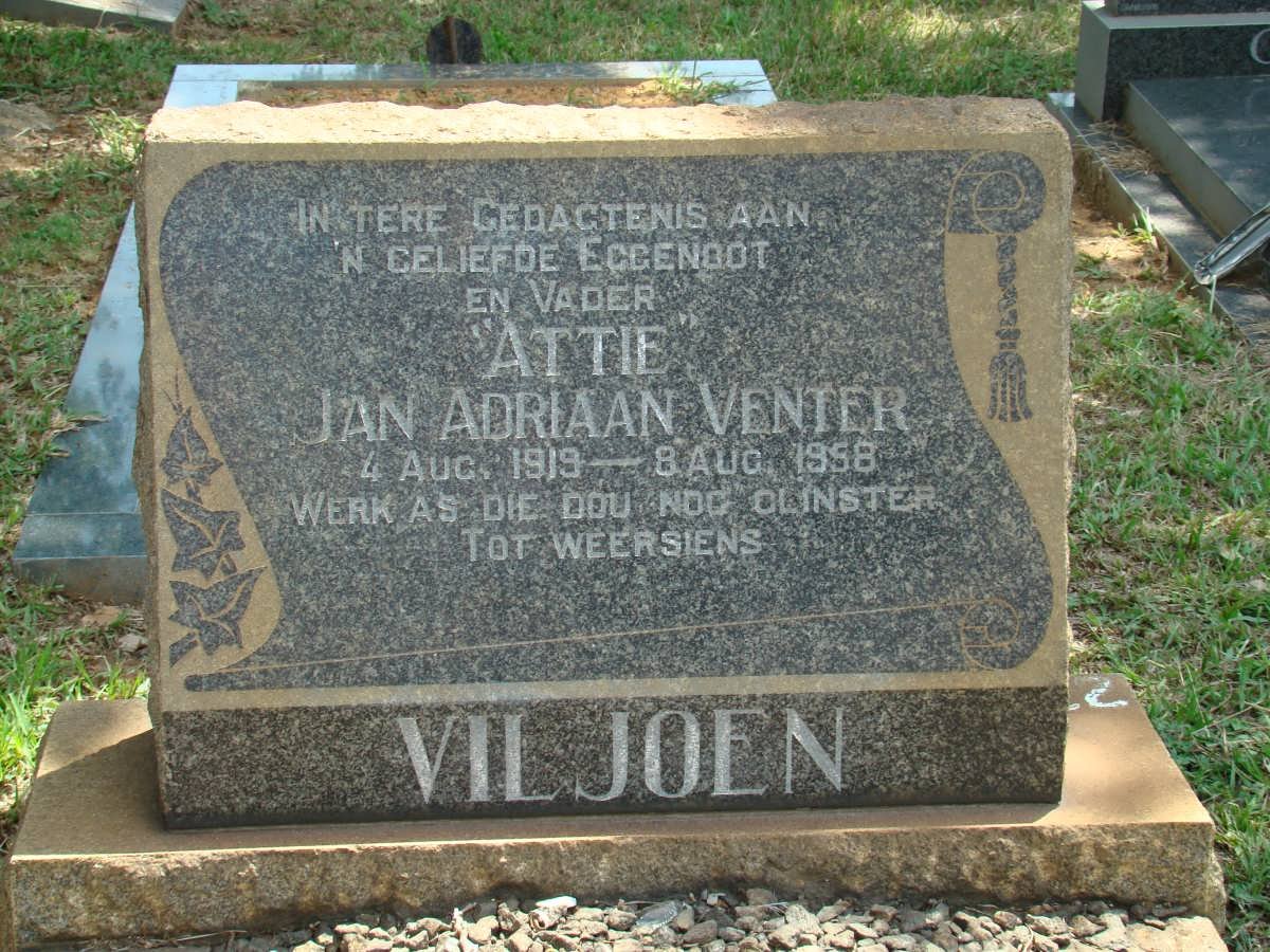 VILJOEN Jan Adriaan Venter 1919-1958