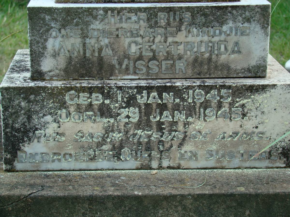 VISSER Anna Gertruida 1945-1945