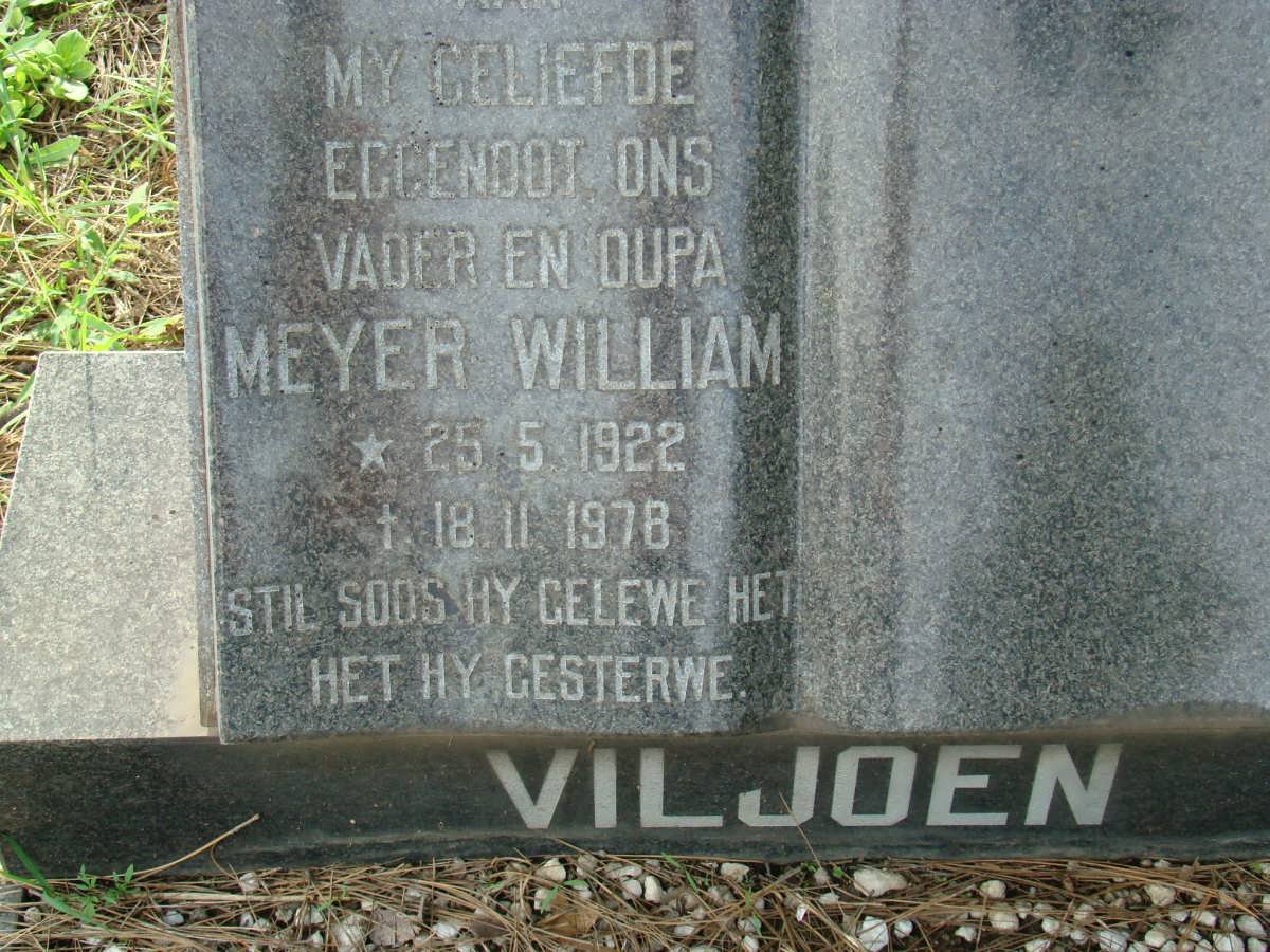 VILJOEN Meyer William 1922-1978