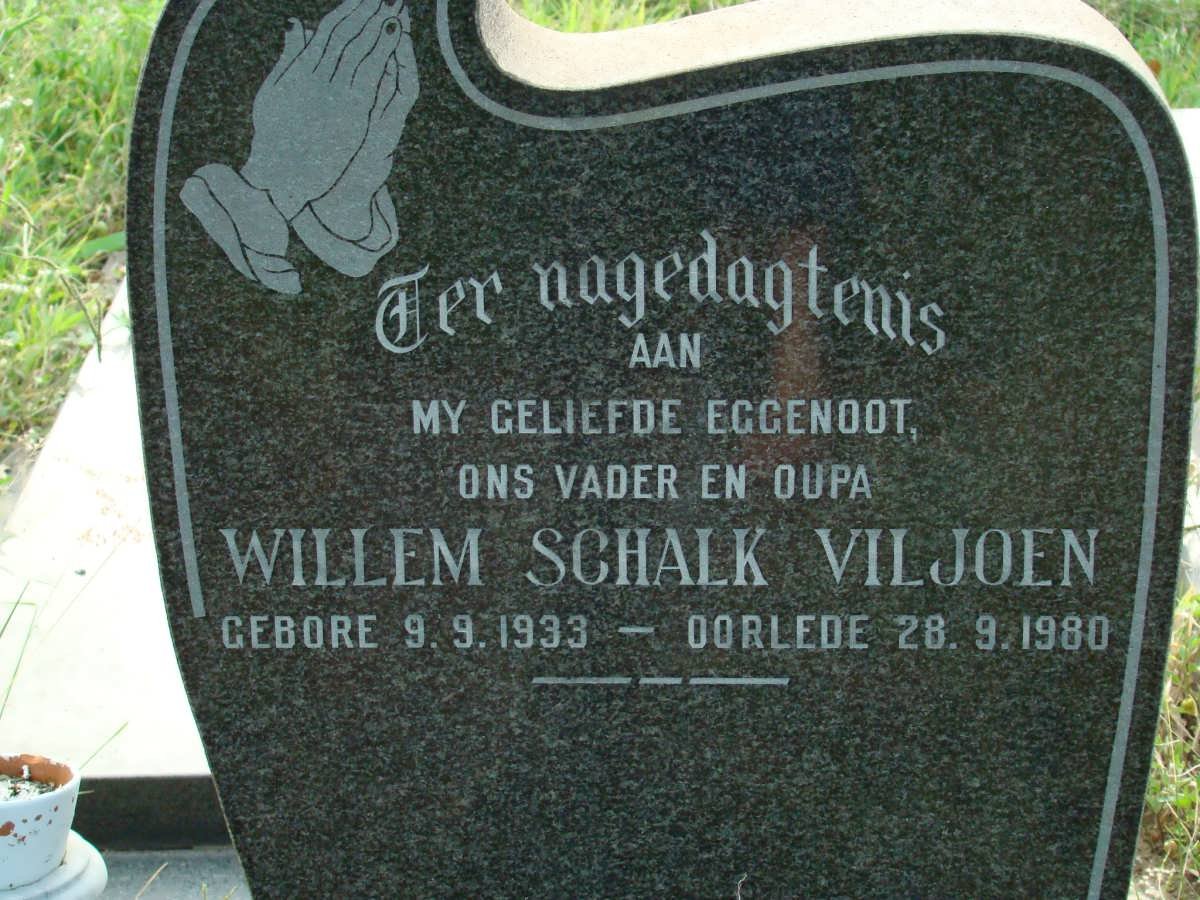 VILJOEN Willem Schalk 1933-1980