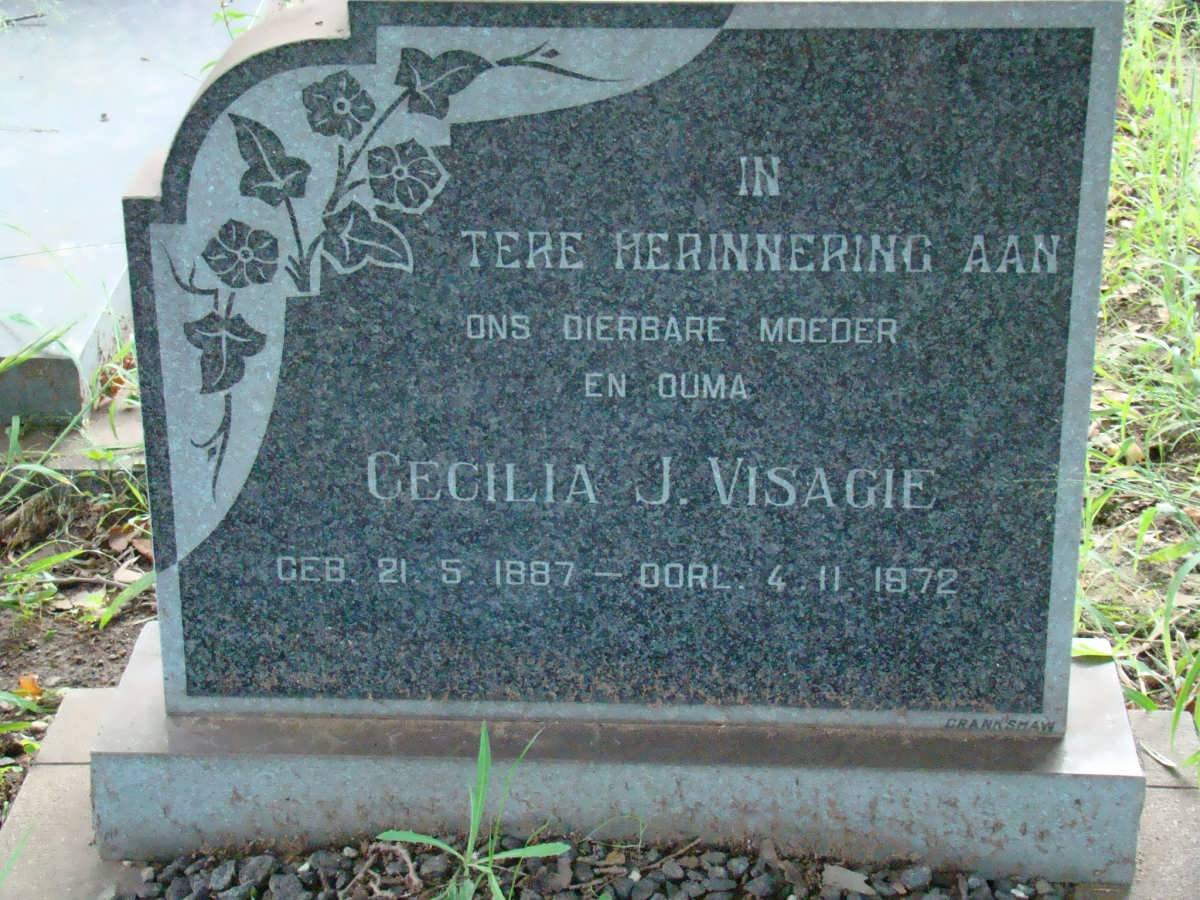 VISAGIE Cecilia J. 1887-1972