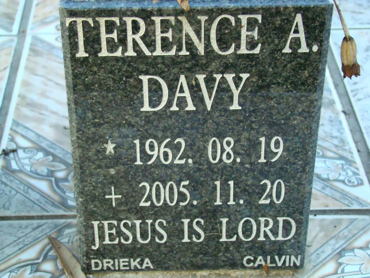 DAVY Terence A. 1962-2005