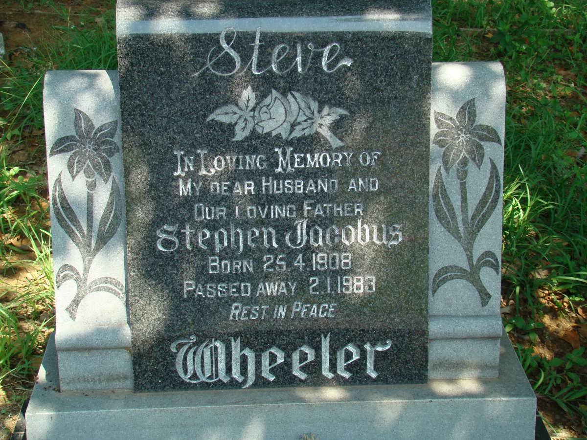 WHEELER Stephen Jacobus 1908-1983