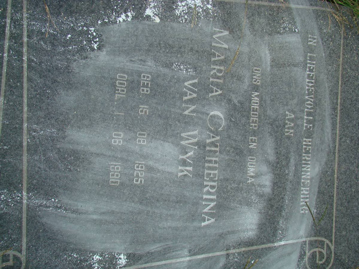 WYK Maria Catherina, van 1925-1990