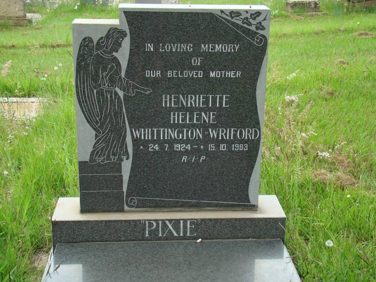 WRIFORD Henriette Helene, Whittington 1924-1983