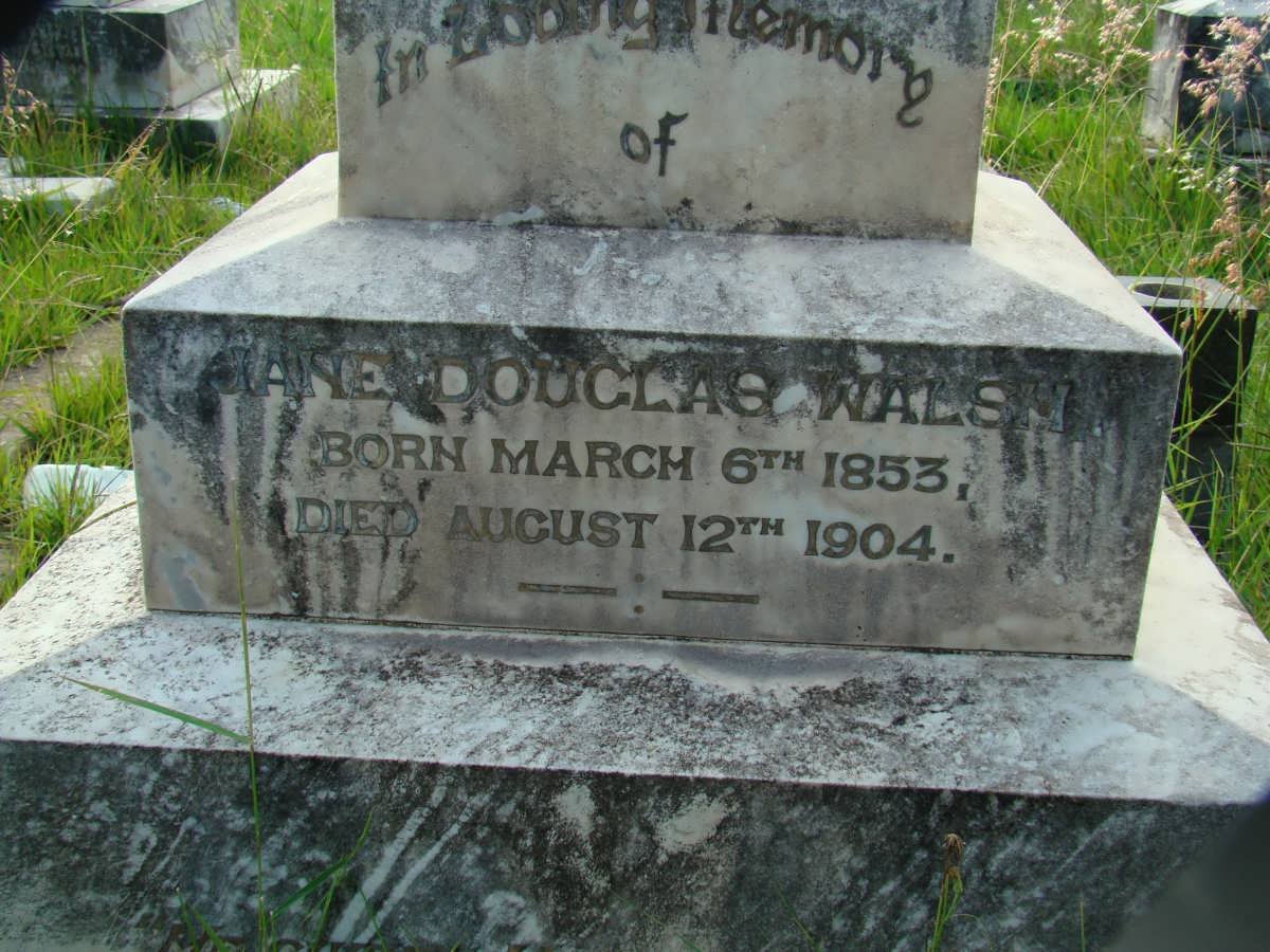 WALSH Jane Douglas 1853-1904
