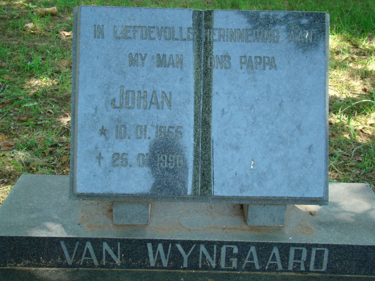WYNGAARD Johan, van 1955-1990