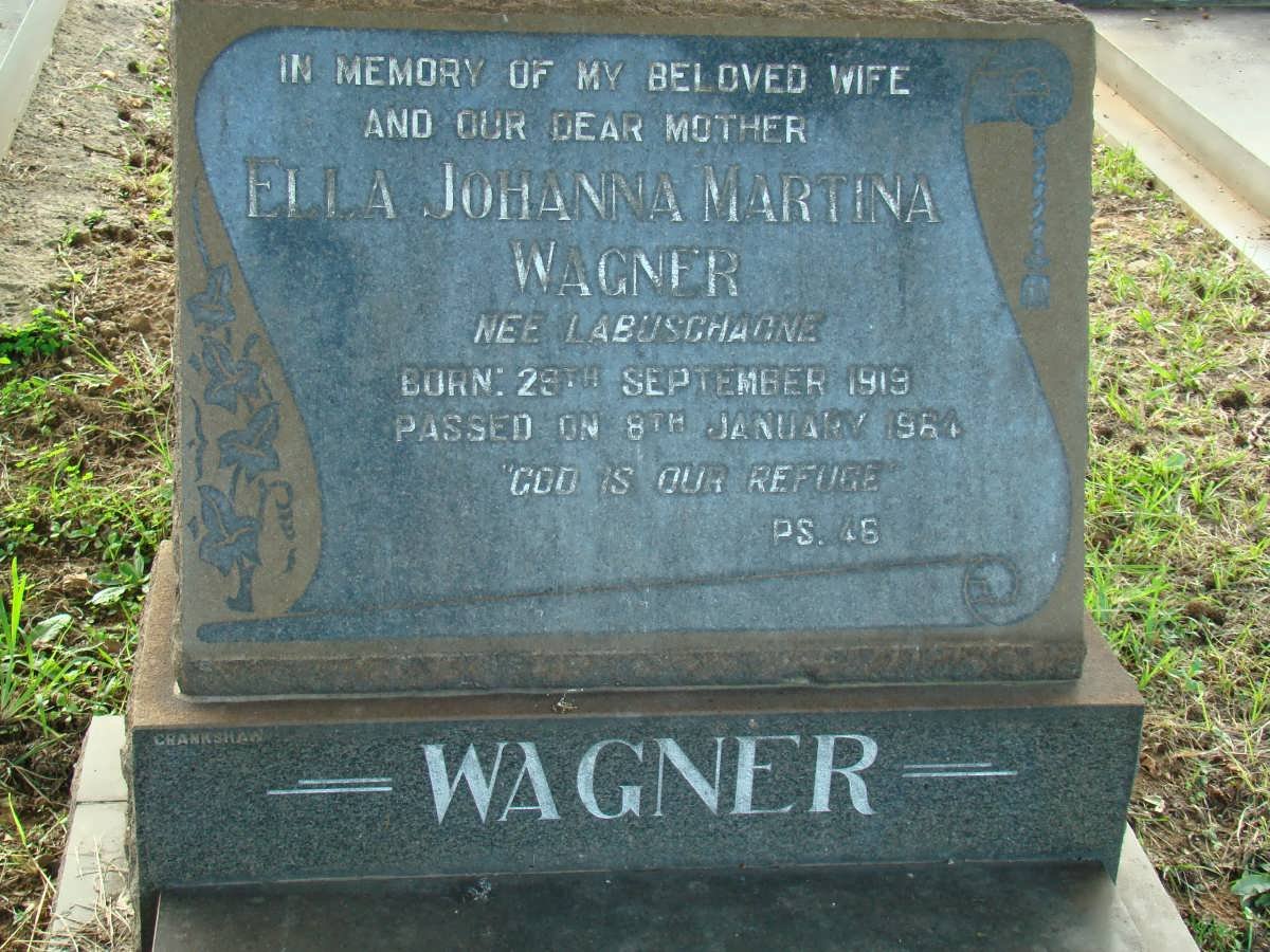 WAGNER Ella Johanna Martina nee LABUSCHAGNE 1913-1964