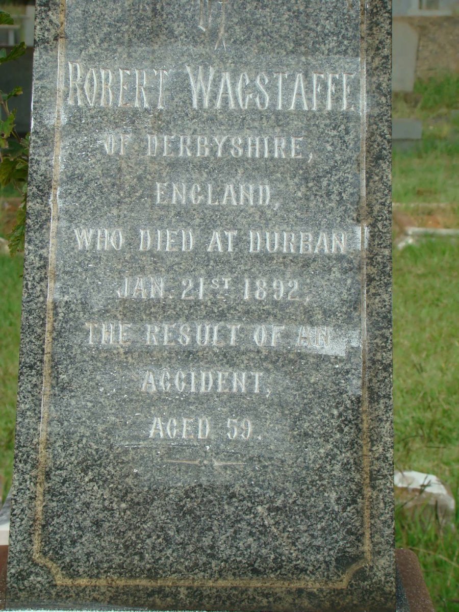 WAGSTAFFE Robert -1892
