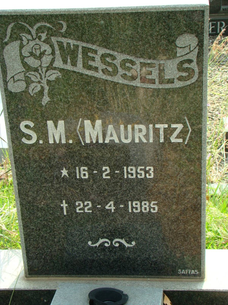 WESSELS S. Mauritz 1953-1985