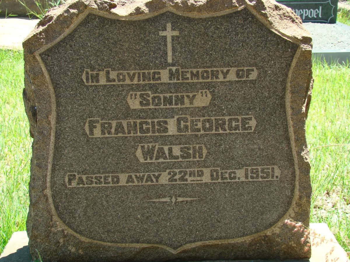 WALSH Francis George -1951