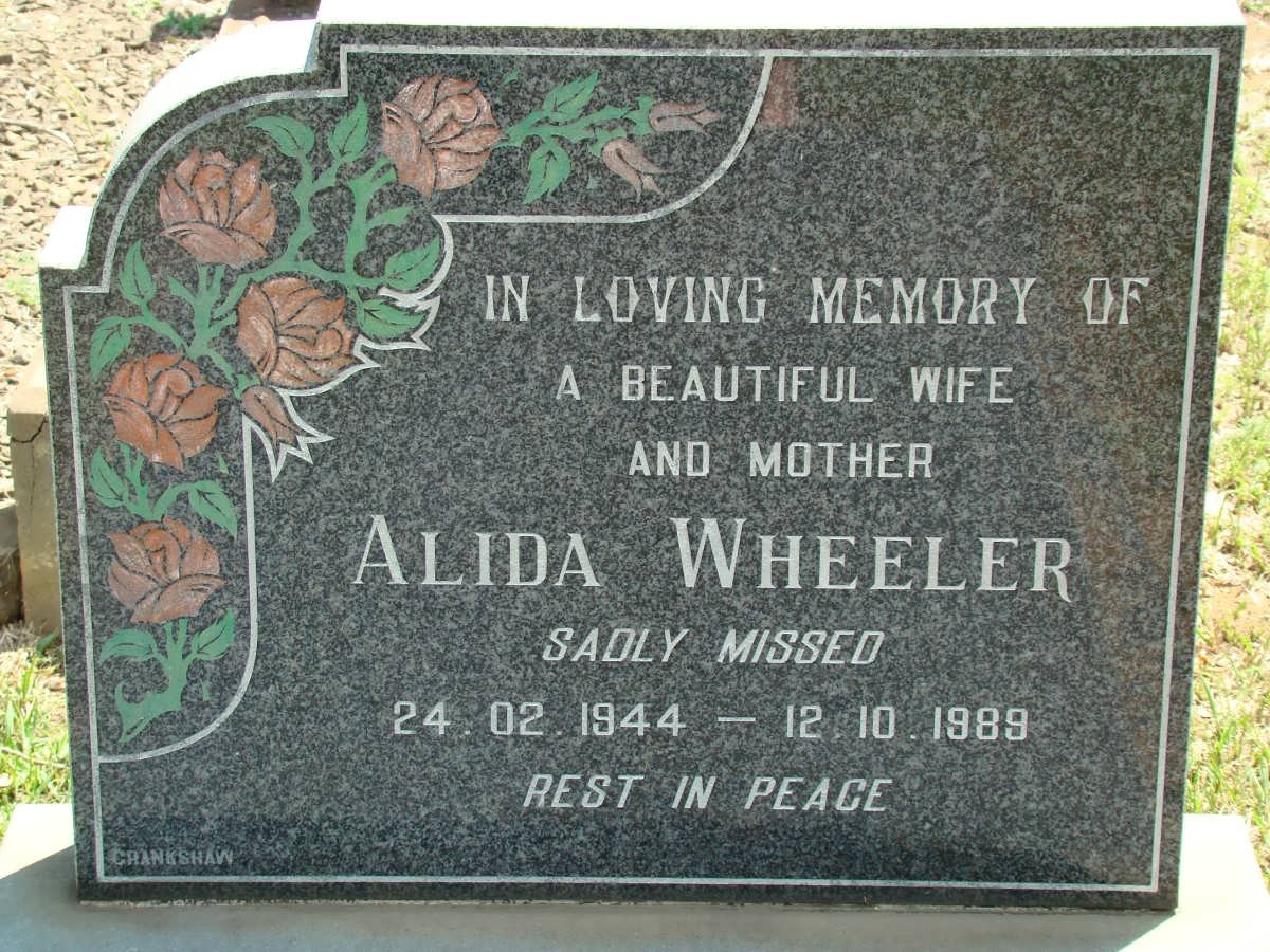 WHEELER Alida 1944-1989