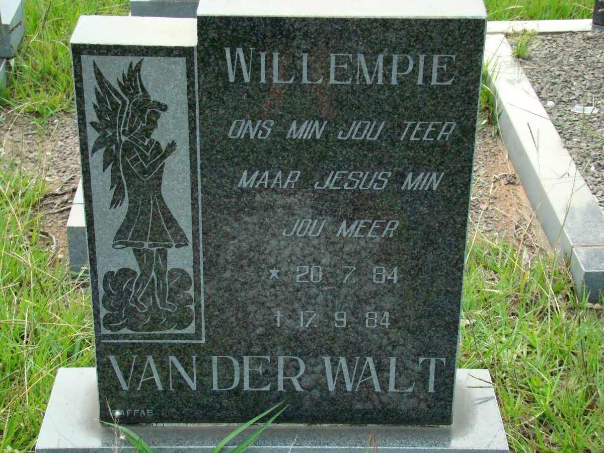 WALT Willempie, van der 1984-1984