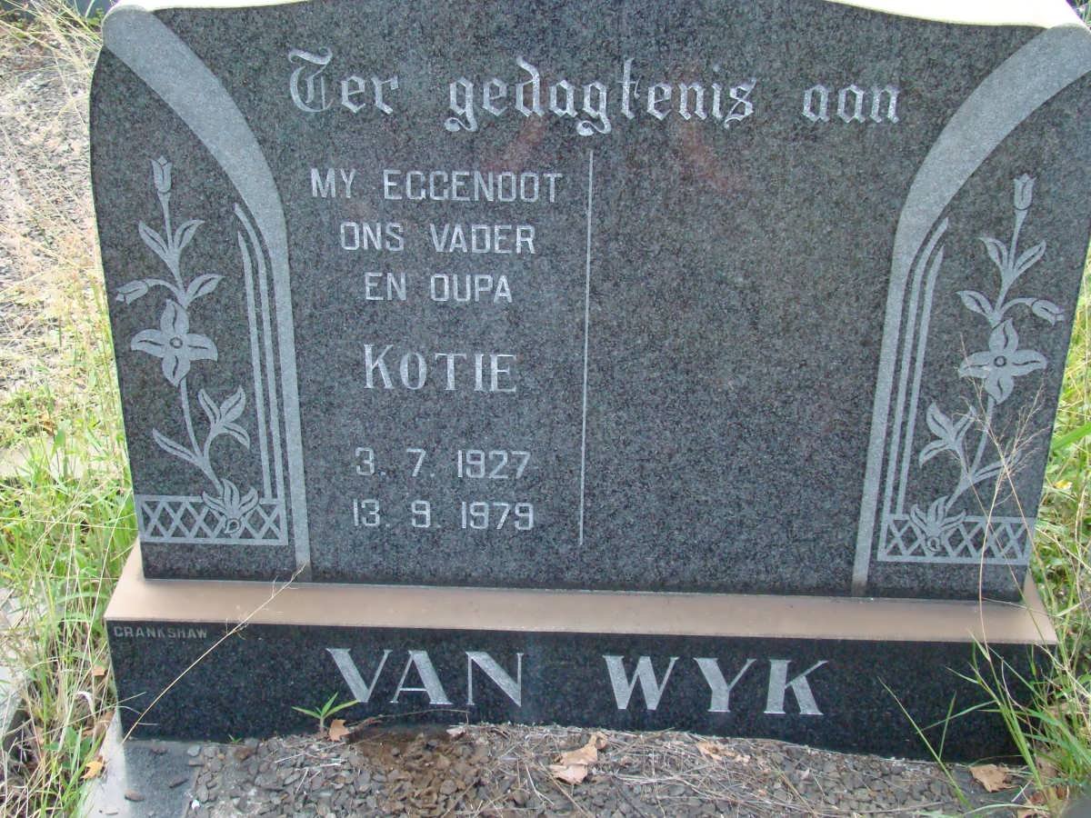 WYK Kotie, van 1927-1979