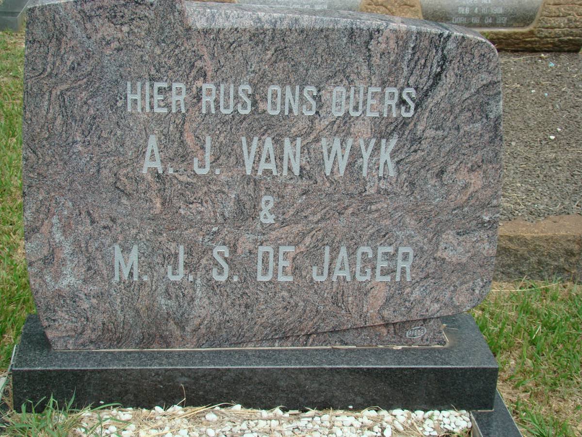 WYK A.J., van  :: DE JAGER M.J.S.