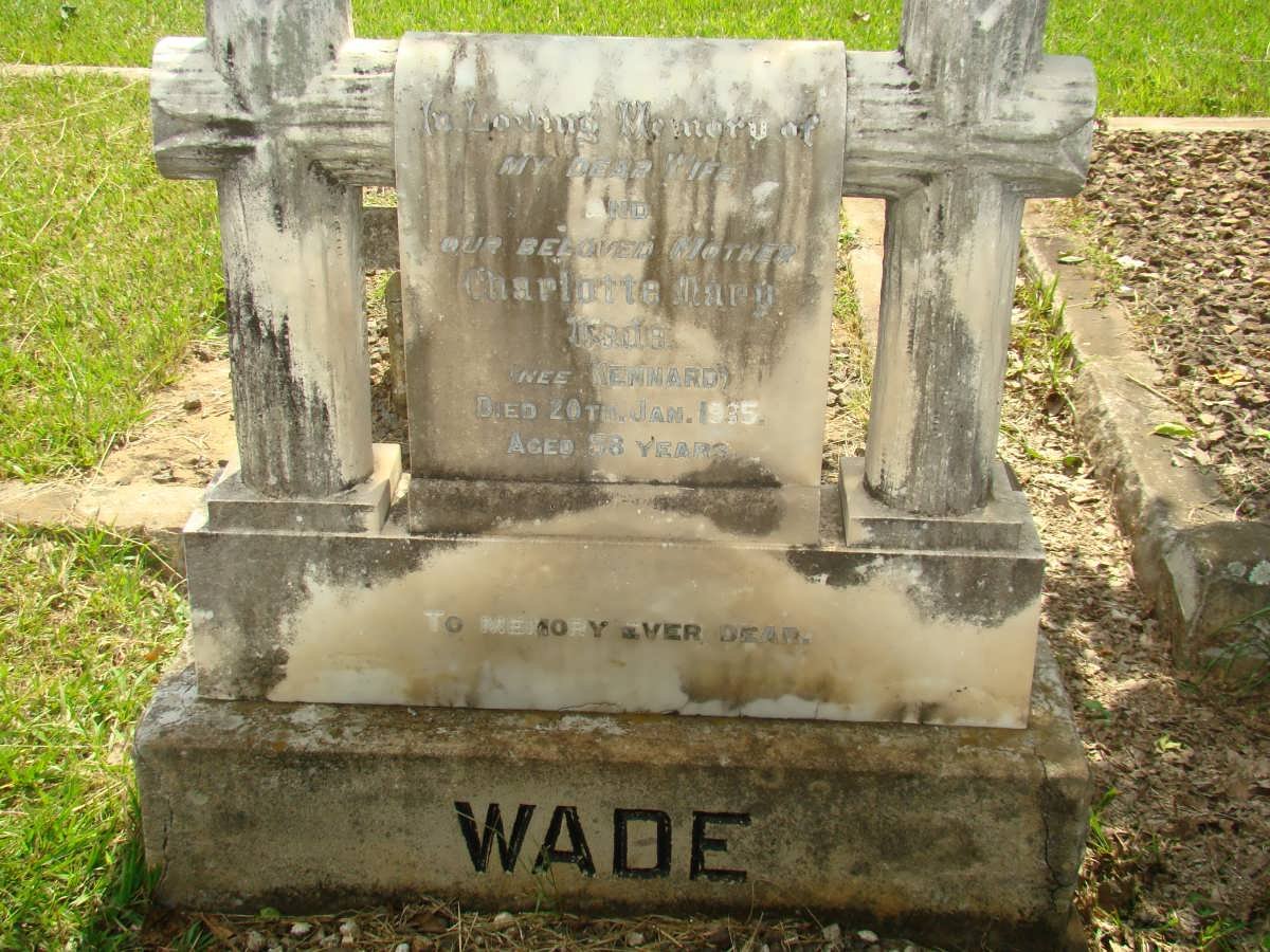 WADE Charlotte Mary nee KENNARD -1935
