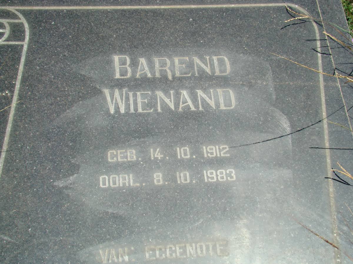 WIENAND Barend 1912-1983
