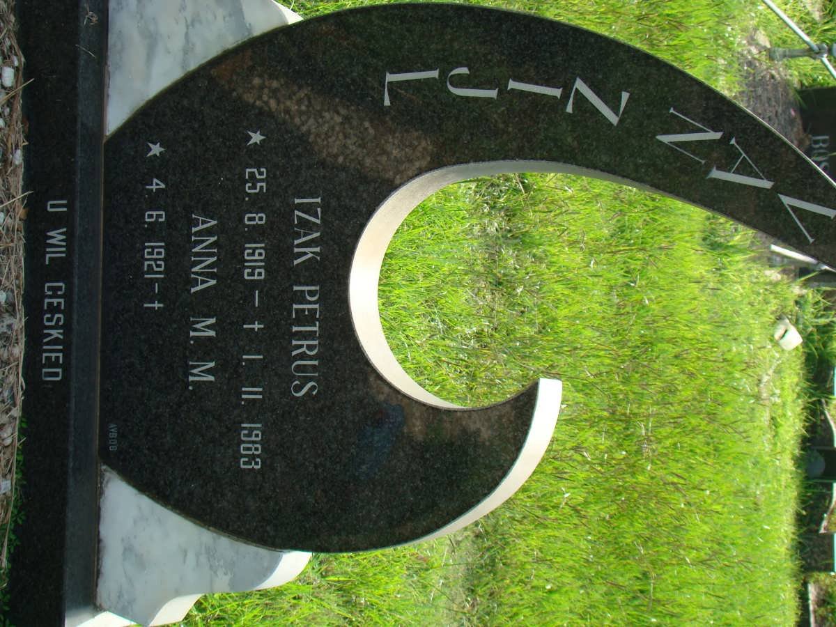 ZIJL Izak Petrus, van 1919-1983 &amp; Anna M.M. 1921-