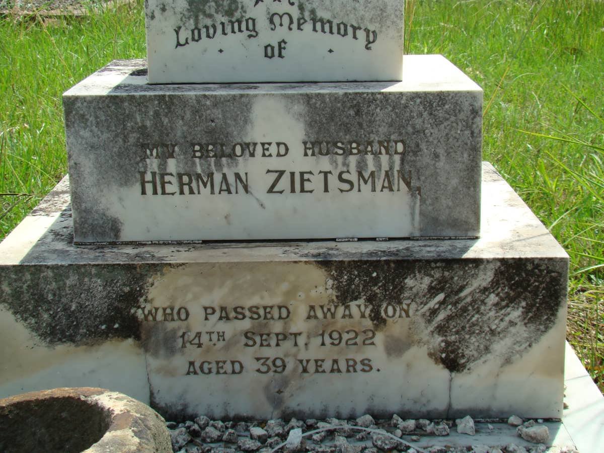 ZIETSMAN Herman -1922