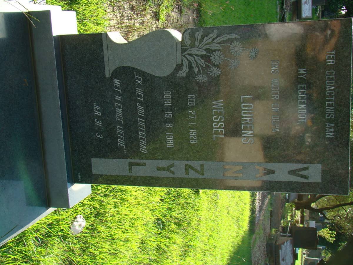 ZYL Lourens Wessel, van 1928-1980