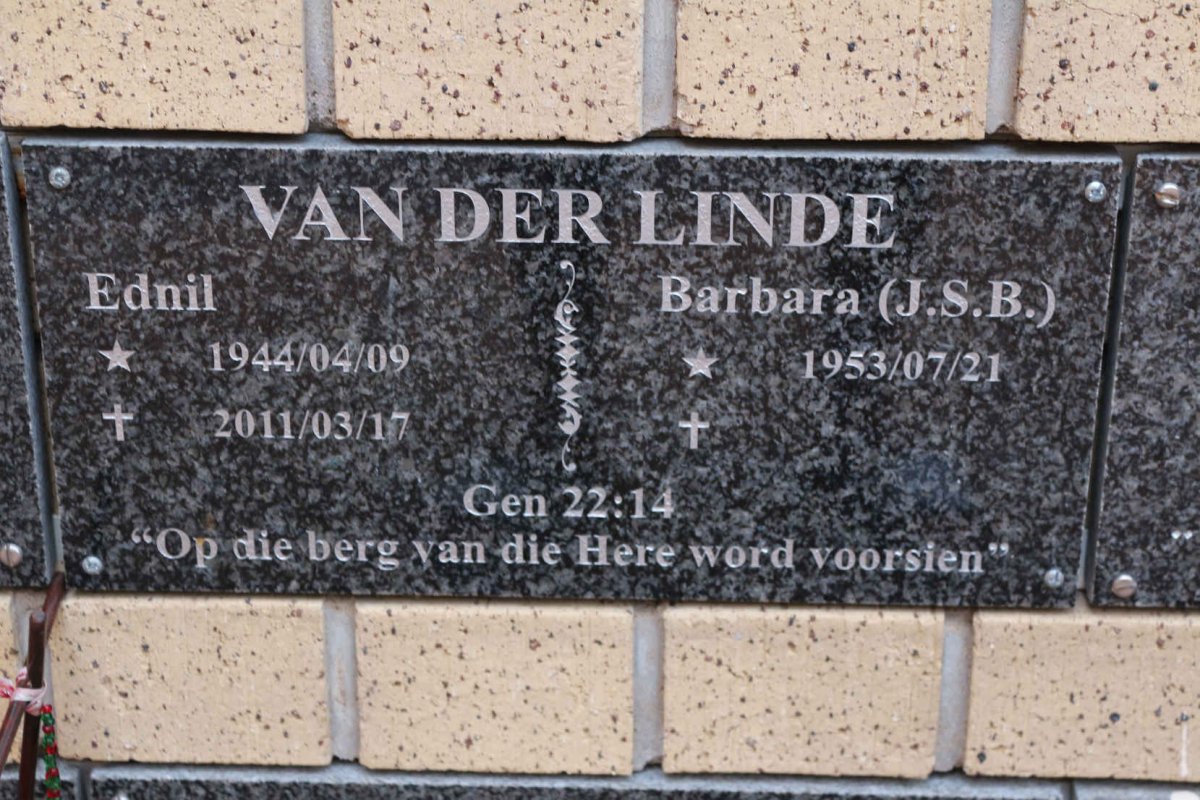 LINDE Ednil, van der 1944-2011 &amp; J.S.B. 1953-