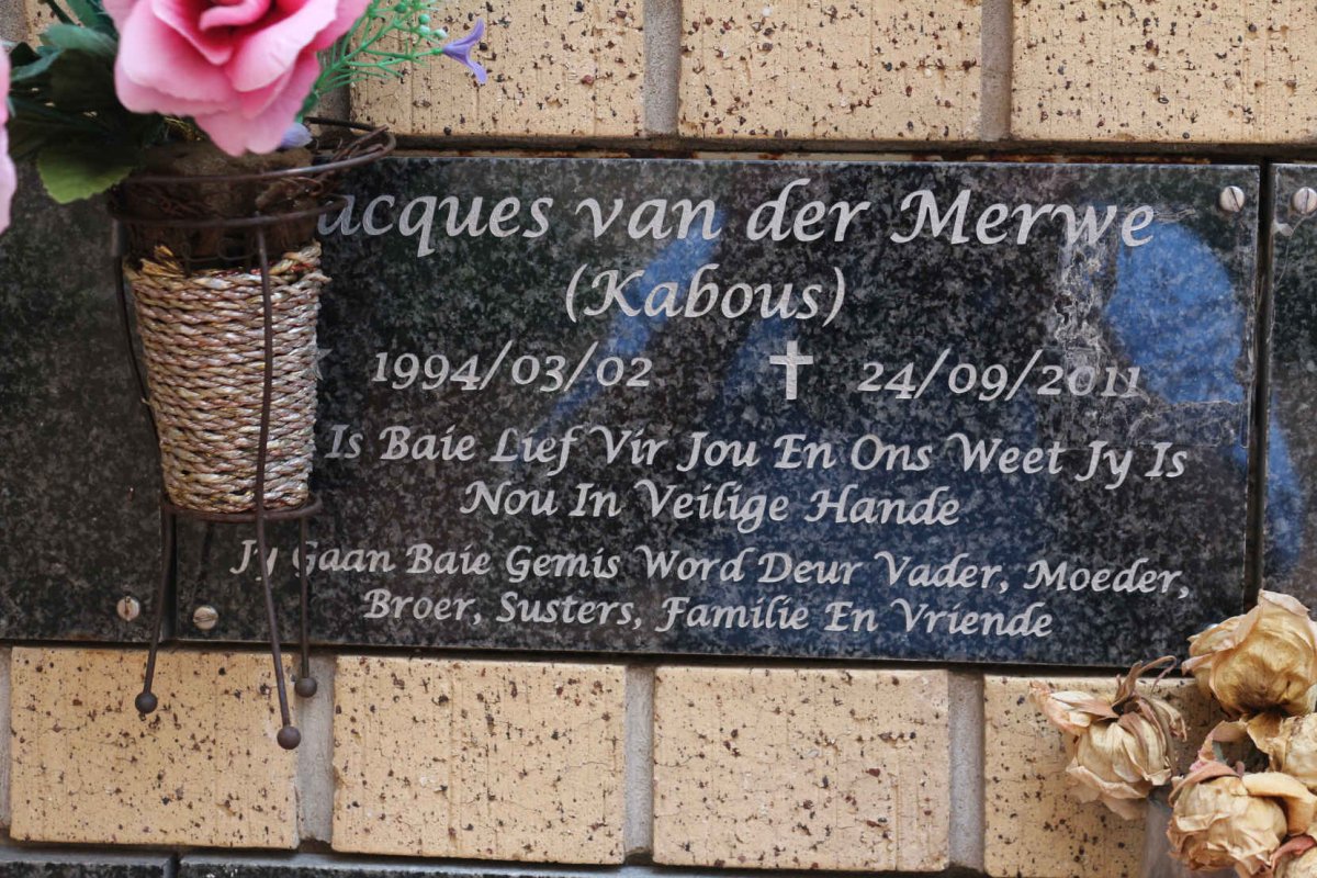 MERWE Jacques, van der 1994-2011
