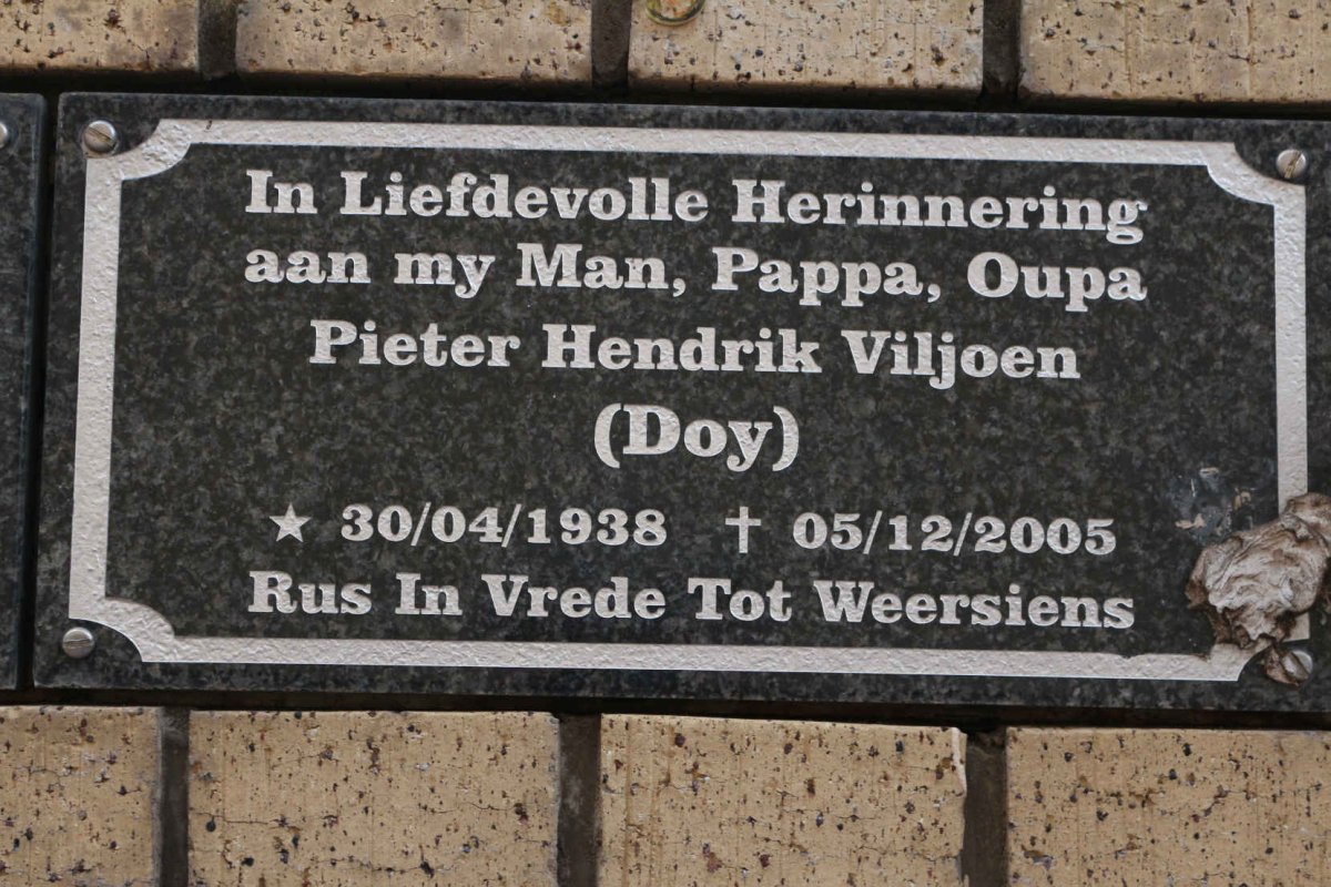 VILJOEN Pieter Hendrik 1938-2005