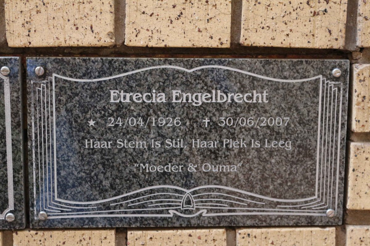 ENGELBRECHT Etrecia 1926-2007
