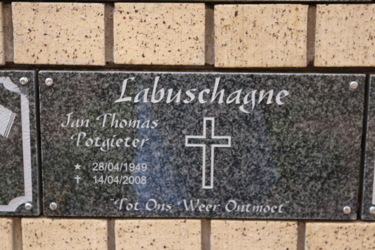 LABUSCHAGNE Jan Thomas Potgieter 1949-2008