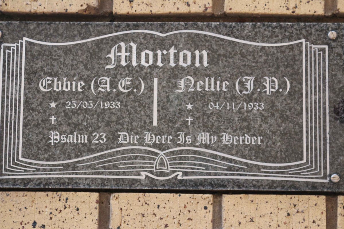 MORTON A.E. 1933- &amp; J.D. 1933-