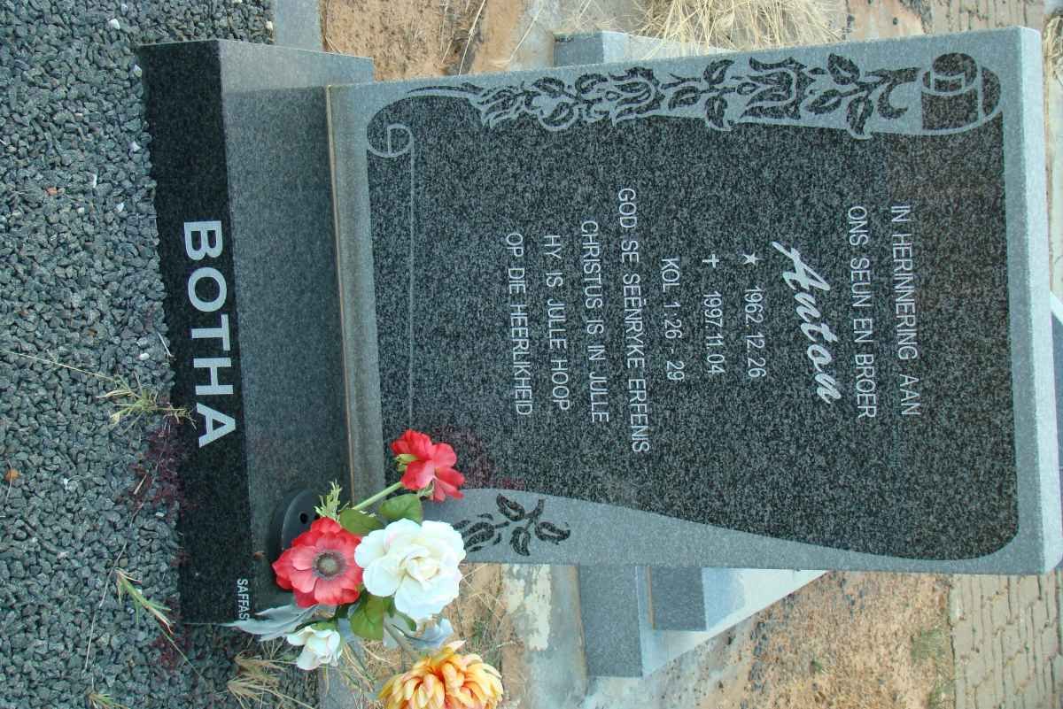 BOTHA Anton 1962-1997