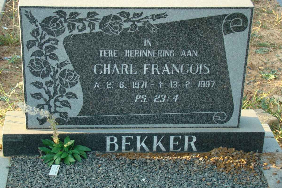 BEKKER Charl Francois 1971-1997