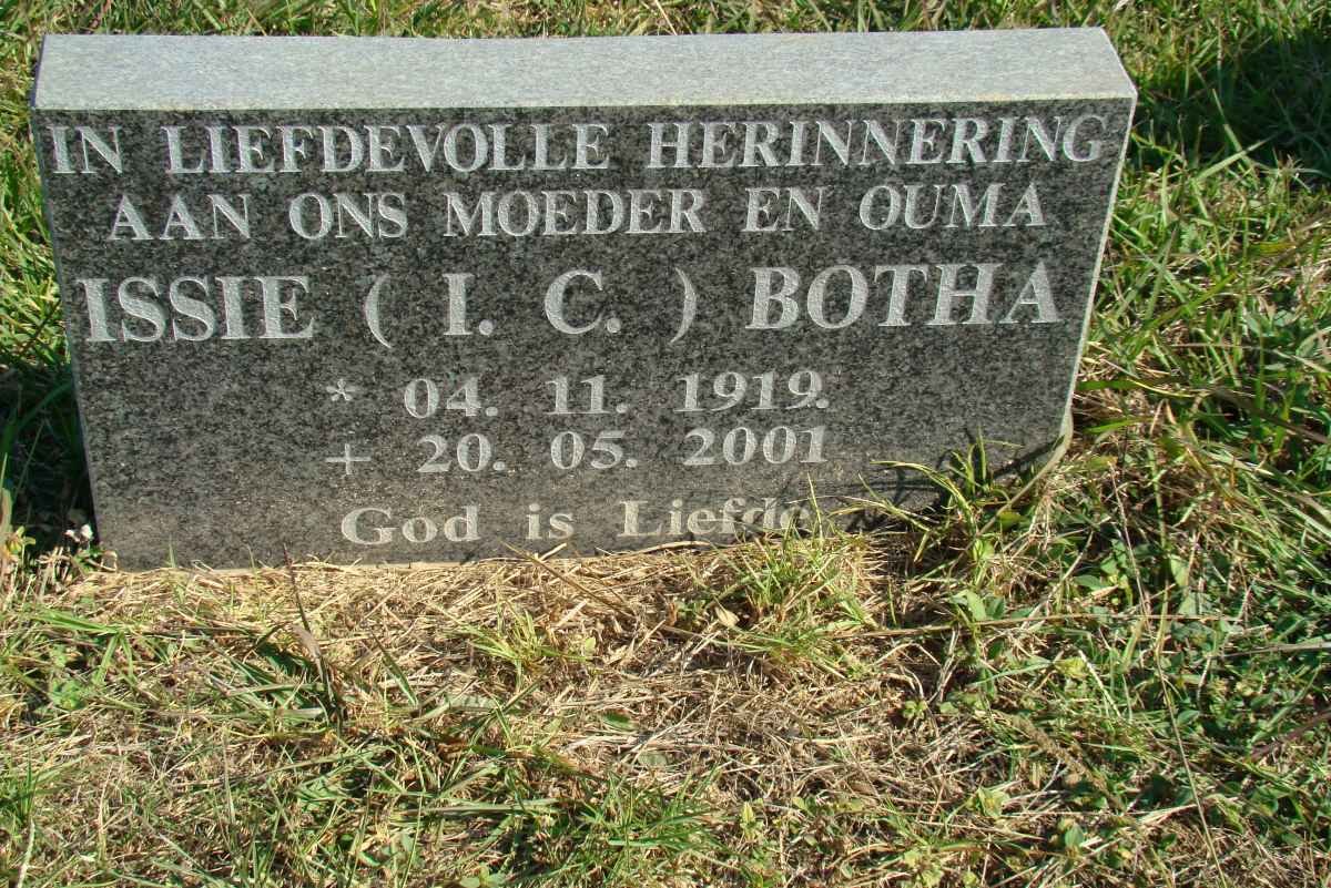 BOTHA I.C. 1919-2001