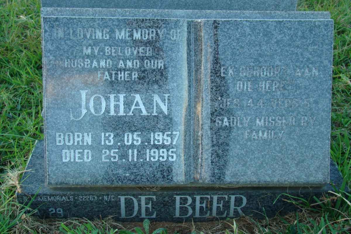 BEER Johan, de 1957-1995