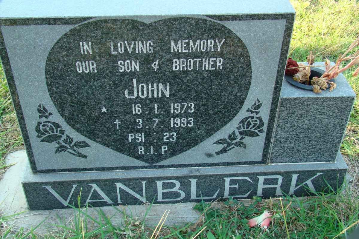 BLERK John, van 1973-1993