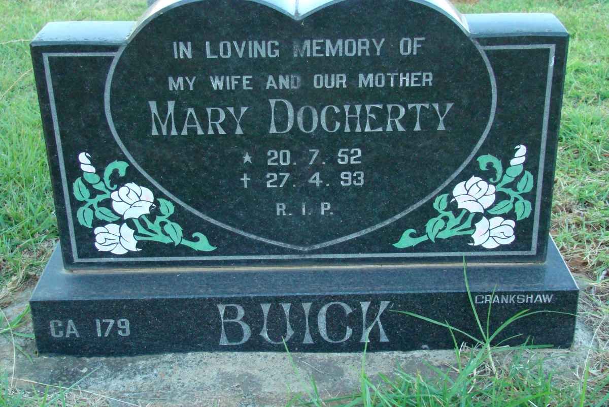 BUICK Mary Docherty 1952-1993