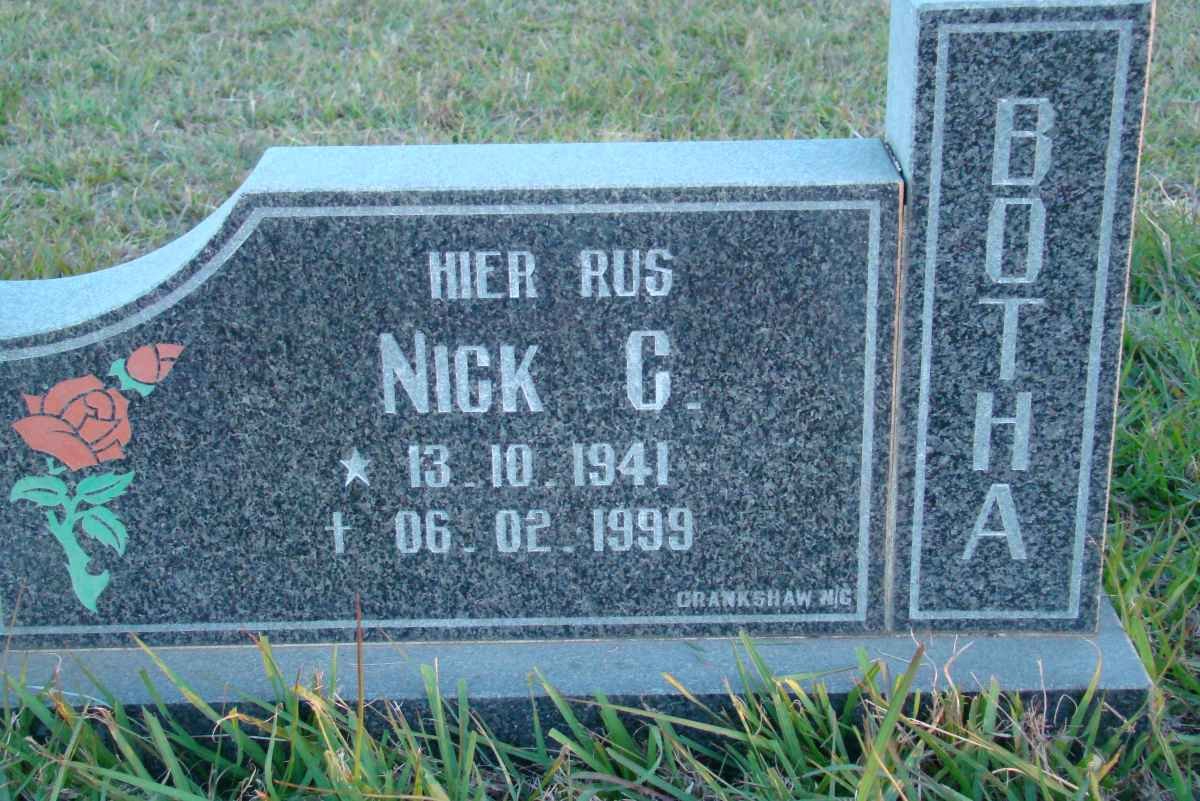 BOTHA Nick C. 1941-1999