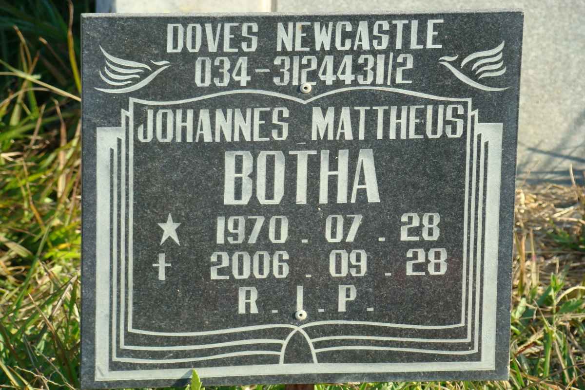 BOTHA Johannes Mattheus 1970-2006