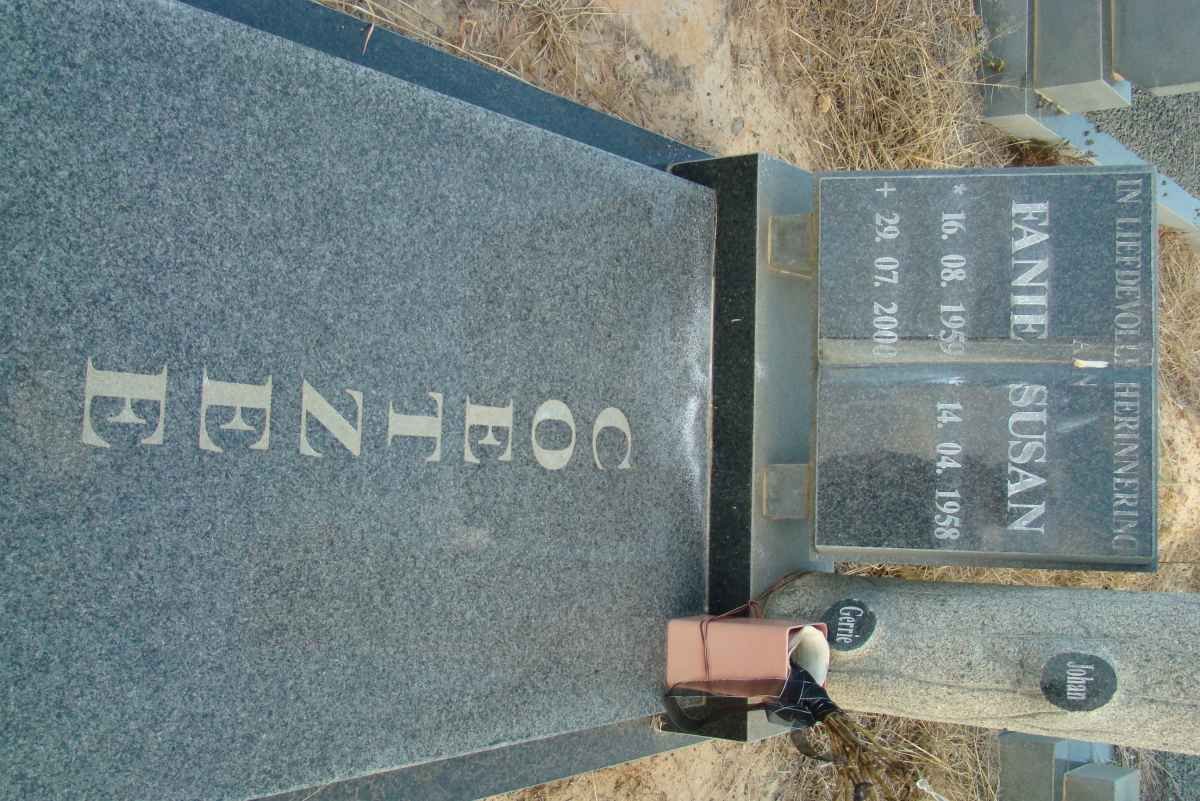 COETZEE Fanie 1959-2000 &amp; Susan 1958-